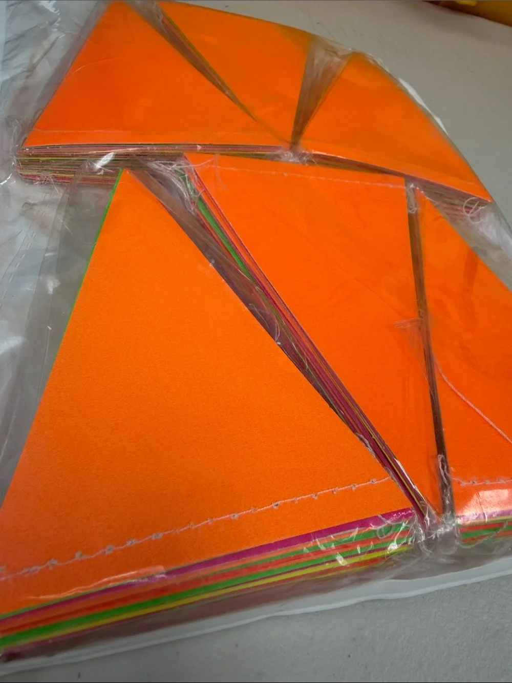 Neon banner bright orange